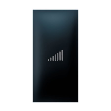 73104.E1 Taster EXP 1M sa oznakom pojačavanja, crni soft