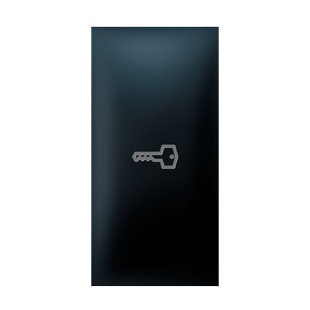 73105.E1 Taster EXP 1M sa oznakom ključa, crni soft