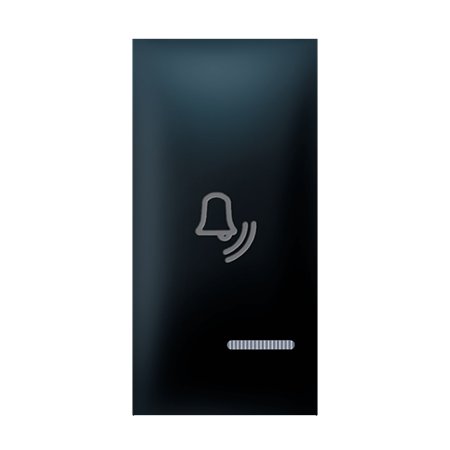 73203.E1 Taster EXP 1M sa oznakom zvona i indikacijom, crni soft