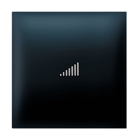 73304.E1 Taster EXP 2M sa oznakom pojačavanja, crni soft