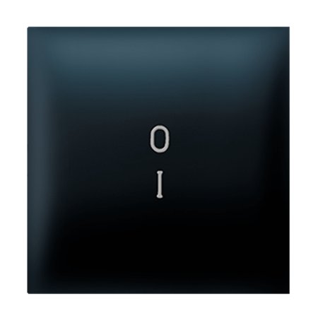 73306.E1 Taster EXP 2M sa oznakom 0-I, crni soft