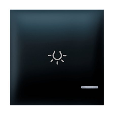 73402.E1 Taster EXP 2M sa oznakom svetla i indikacijom, crni soft