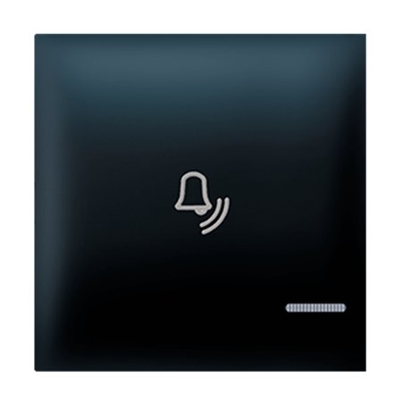 73403.E1 Taster EXP 2M sa oznakom zvona i indikacijom, crni soft