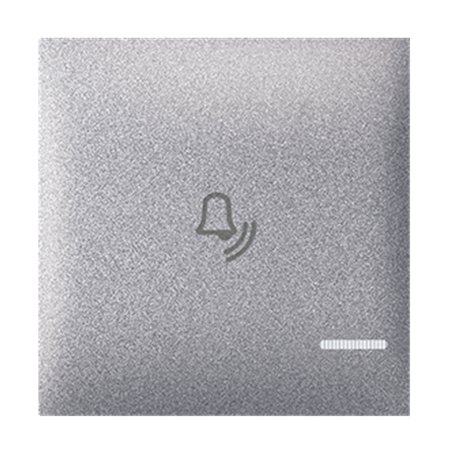 73403.S Taster EXP 2M sa oznakom zvona i indikacijom, silver