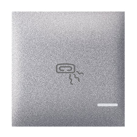 73405.S Taster EXP 2M sa oznakom grejalice i indikacijom, silver