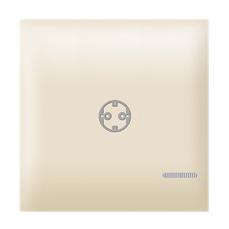 73407.9 Taster EXP 2M sa oznakom priključnice i indikacijom, krem