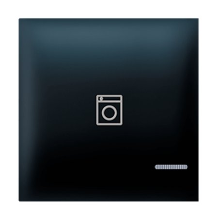 73408.E1 Taster EXP 2M sa oznakom veš mašine i indikacijom, crni soft