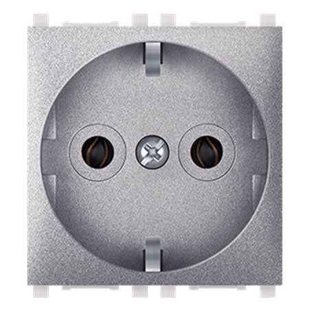 74101.S Priključnica dvopolna EXP 2M, silver