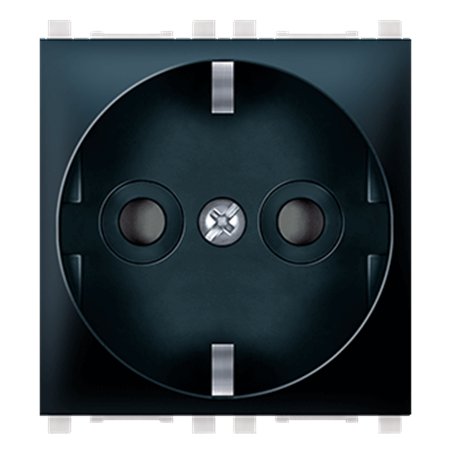 74102.E1 Priključnica dvopolna EXP sa zaštitom 2M, crna soft