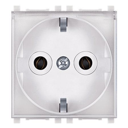 74103.0T Priključnica dvop. EXP sa poklopcem 2M, bela/ transp.