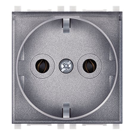 74103.ST Priključnica dvop. EXP sa poklopcem 2M, silver/ transp.