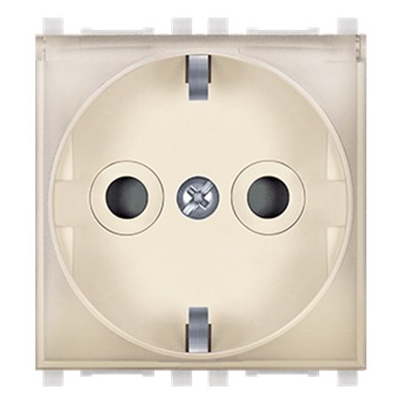 74104.9T Priključnica dvop. EXP sa pokl. i zaštit. 2M, krem/ transp.