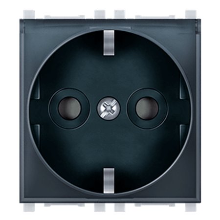 74104.E1T Priklj. dvop. EXP sa pokl. i zaštit. 2M, crna soft/ transp.