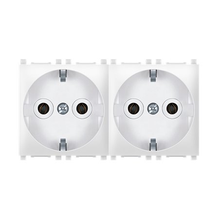 74112.0 Sklop 2 priklj. dvop. EXP 2x2M - premošteno, bela