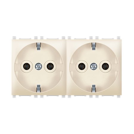 74112.9 Sklop 2 priklj. dvop. EXP 2x2M - premošteno, krem