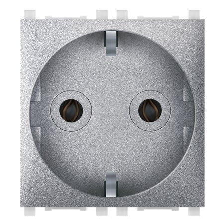74151.S Priključnica dvopolna EXP 2M, silver
