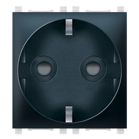 74152.E1 Priključnica dvopolna EXP sa zaštitom 2M, crna soft