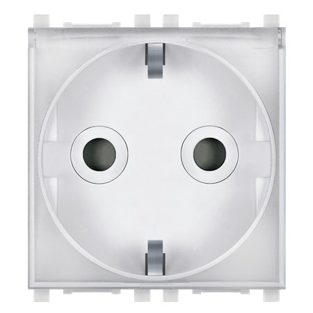 74153.0T Priključnica dvop. EXP sa poklopcem 2M, bela/ transp.