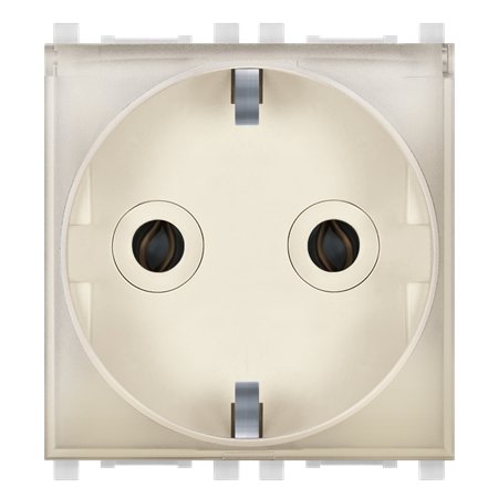 74153.9T Priključnica dvop. EXP sa poklopcem 2M, krem/ transp.