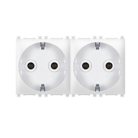 74162.0 Sklop 2 priklj. dvop. EXP 2x2M - premošteno, bela