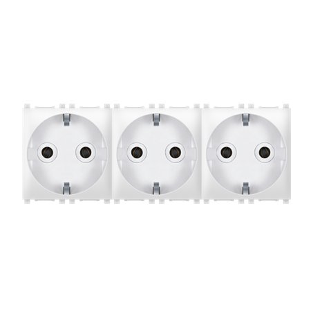 74163.0 Sklop 3 priklj. dvop. EXP 3x2M - premošteno, bela