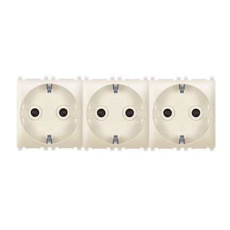74163.9 Sklop 3 priklj. dvop. EXP 3x2M - premošteno, krem
