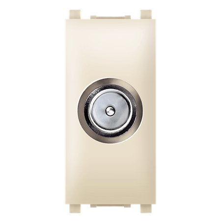 74264.9 Priključnica antenska TV EXP prolazna 10dB IEC 1M, krem