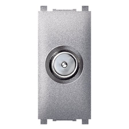 74264.S Priključnica antenska TV EXP prolazna 10dB IEC 1M, silver