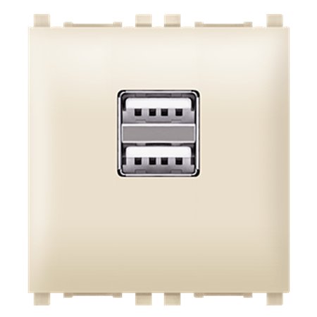 74283.9 USB punjač EXP 2,1A 5V 2M, krem