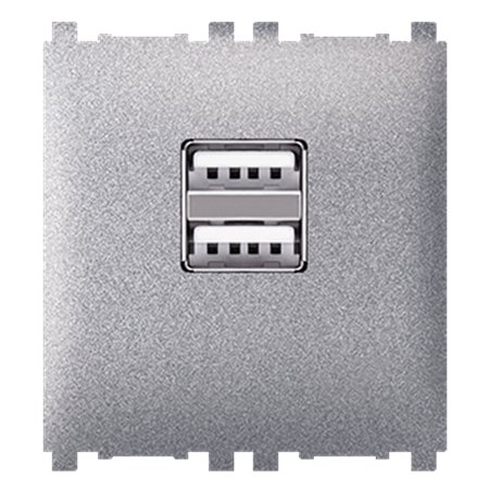 74283.S USB punjač EXP 2,1A 5V 2M, silver