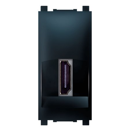 74285.E1 Priključnica EXP HDMI/HDMI female Keystone 1M, crna soft