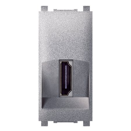 74285.S Priključnica EXP HDMI/HDMI female Keystone 1M, silver