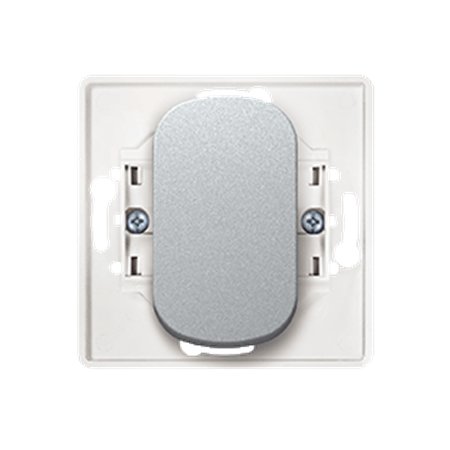 E608U.S Sklopka ukrsna bez maske EON 10AX 250V~ uski taster, silver