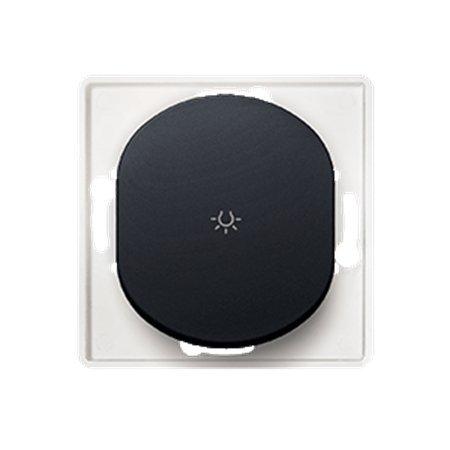 E609.E1 Taster skl. za svetlo bez maske EON 10AX 250V~, crna soft