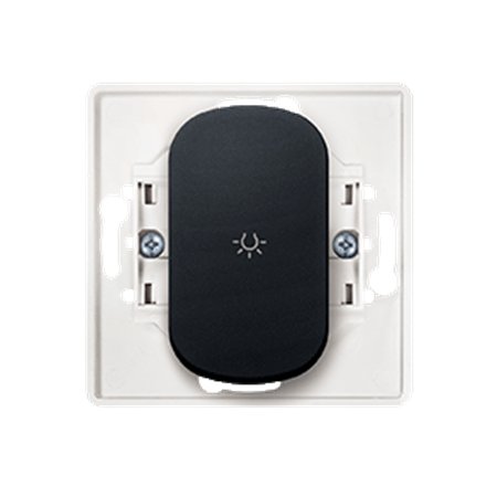 E609U.E1 Taster skl. svet. bez maske EON 10AX 250V~ us. tast., crna s.