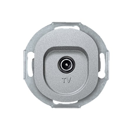 E612I.S Priklj. antenska bez maske EON TV - zavr. indiv., silver