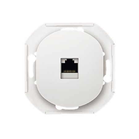 E616.0 Priključnica komunikac. bez maske EON 1xRJ45 Cat 6A UTP, bela