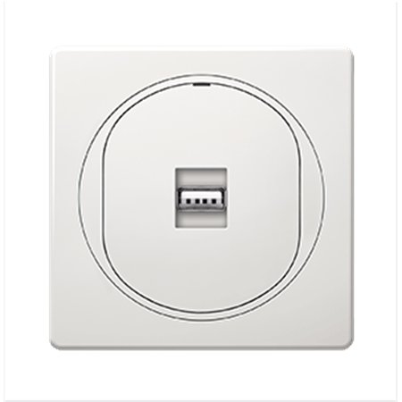 E6162.00 Priključnica EON USB/USB female Keystone, bela