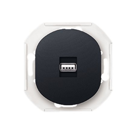 E6162.E1 Priklj. bez maske EON USB/USB female Keystone, crna soft