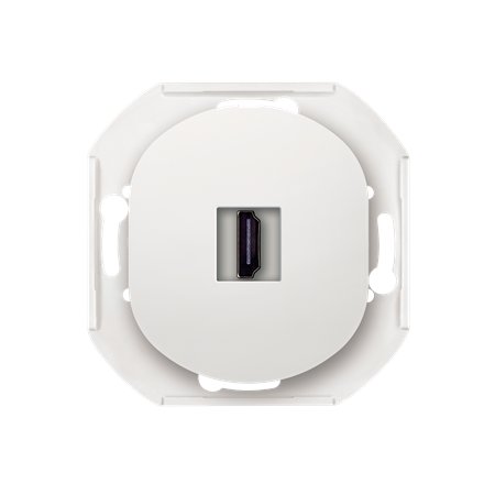 E6163.0 Priključnica bez maske EON HDMI/HDMI female Keystone, bela