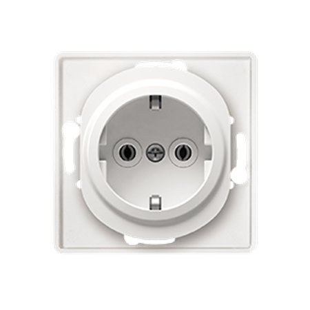 E630.0 Priključnica dvopolna bez maske EON sa plastičnim telom, bela