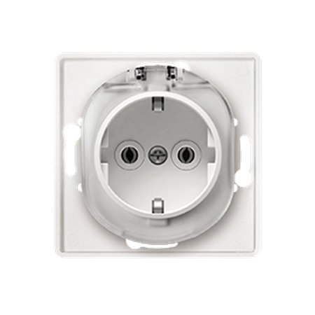 E633.0 Priklj. dvopolna bez maske EON sa plast. telom i pokl., bela