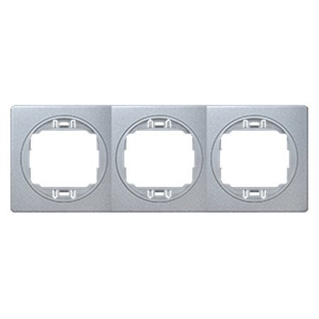 E6703.SS Maska trostruka EON - horizontalna, silver sa silver nosačem