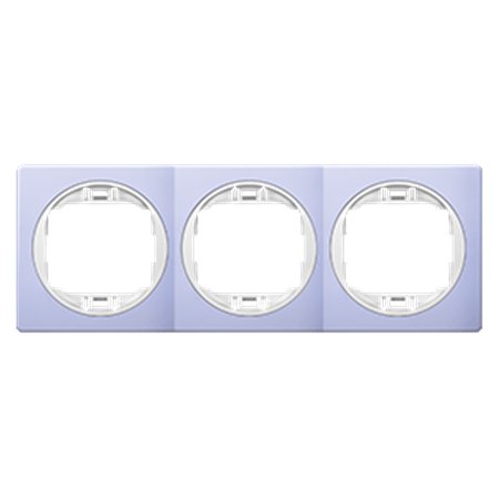 E6703.V0 Maska trostruka EON - horizontalna, lavanda sa belim nosačem