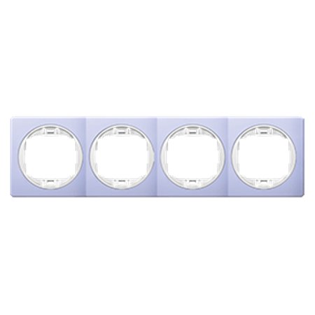 E6704.V0 Maska četvorostruka EON - horizont., lavanda sa belim nosačem