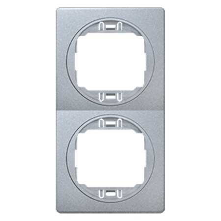 E6711.SS Maska dvostruka EON - vertikalna, silver sa silver nosačem