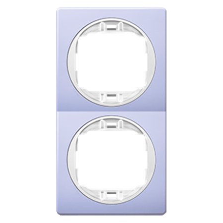 E6711.V0 Maska dvostruka EON - vertikalna, lavanda sa belim nosačem