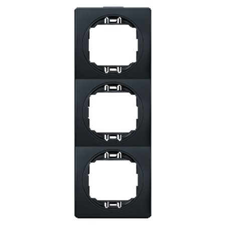 E6713.EE Maska trostruka EON - vertikalna, crna sa crnim nosačem