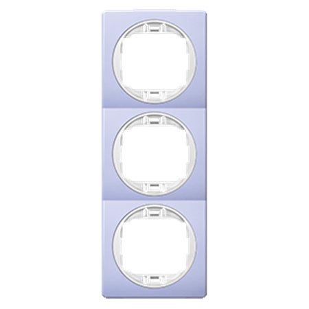 E6713.V0 Maska trostruka EON - vertikalna, lavanda sa belim nosačem