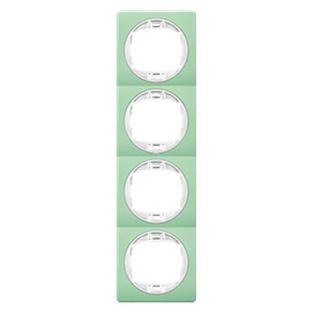 E6714.70 Maska četvorostruka EON - vertik., pastel zelena sa belim nos